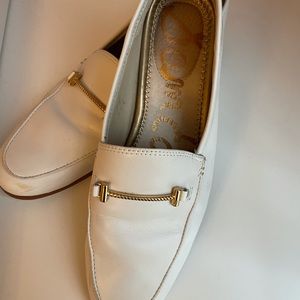 White Sam Edelman loafers size 6.5